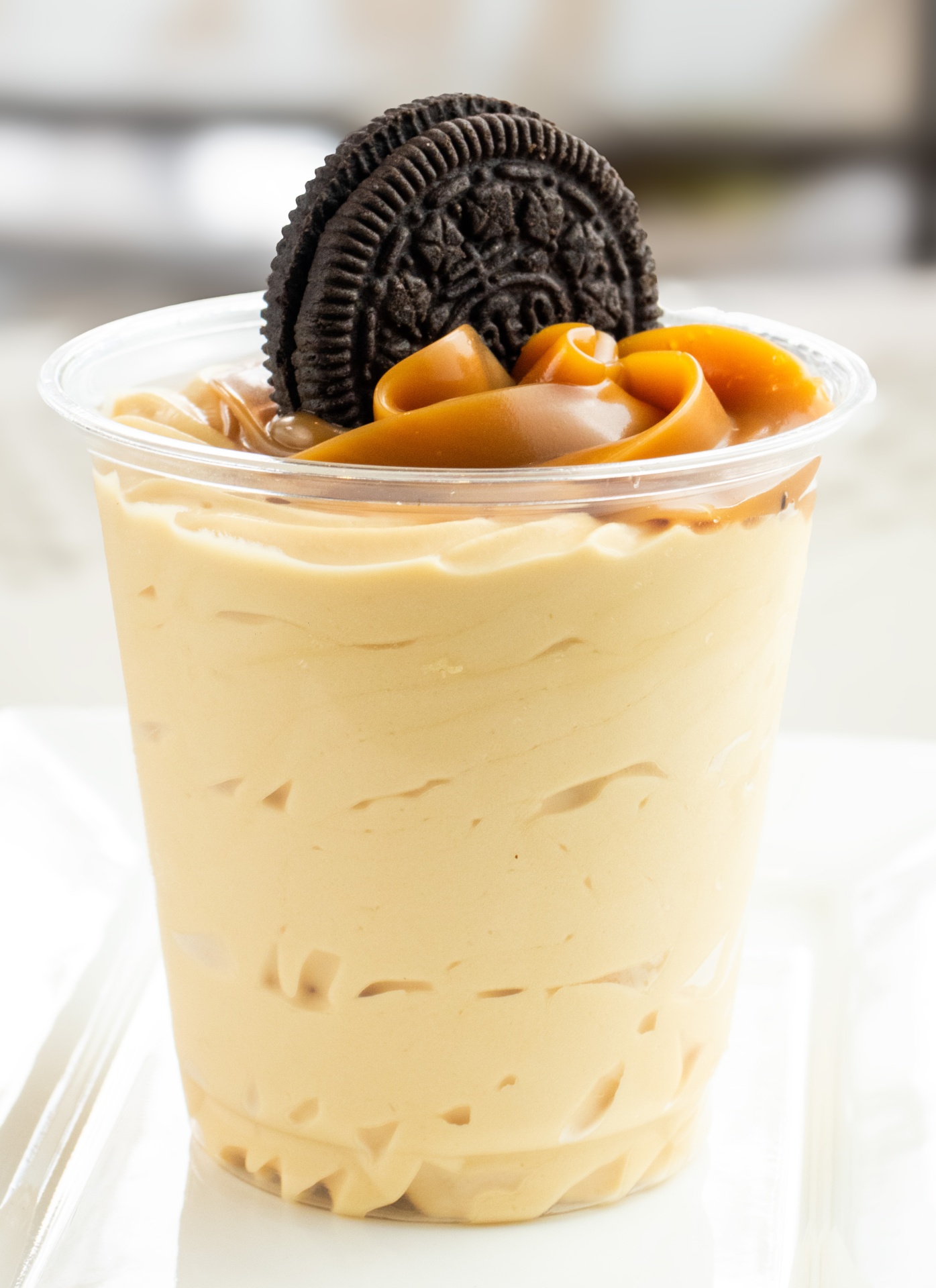 Mousse de arequipe con coco sin azúcar