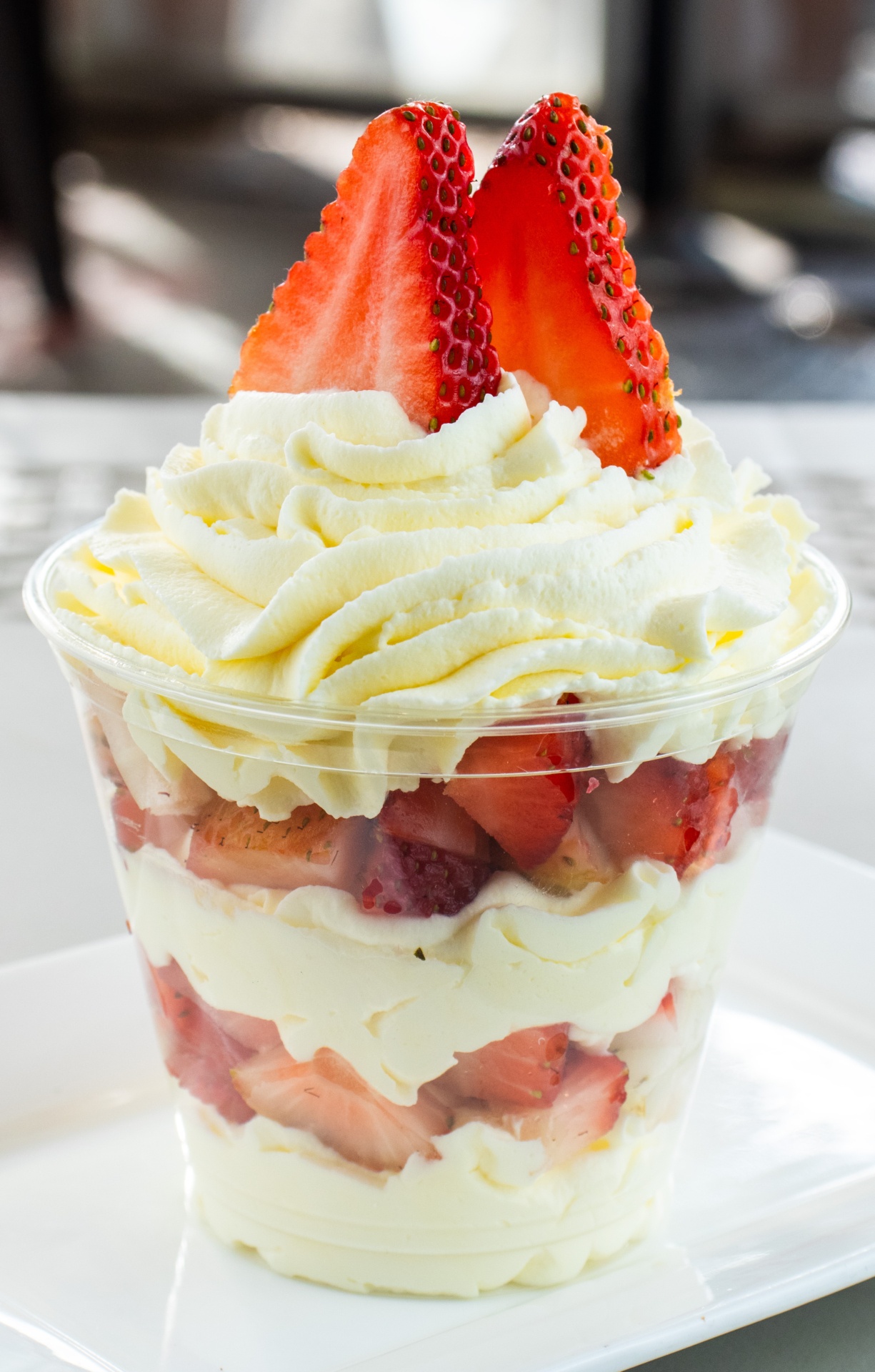 Fresas con crema